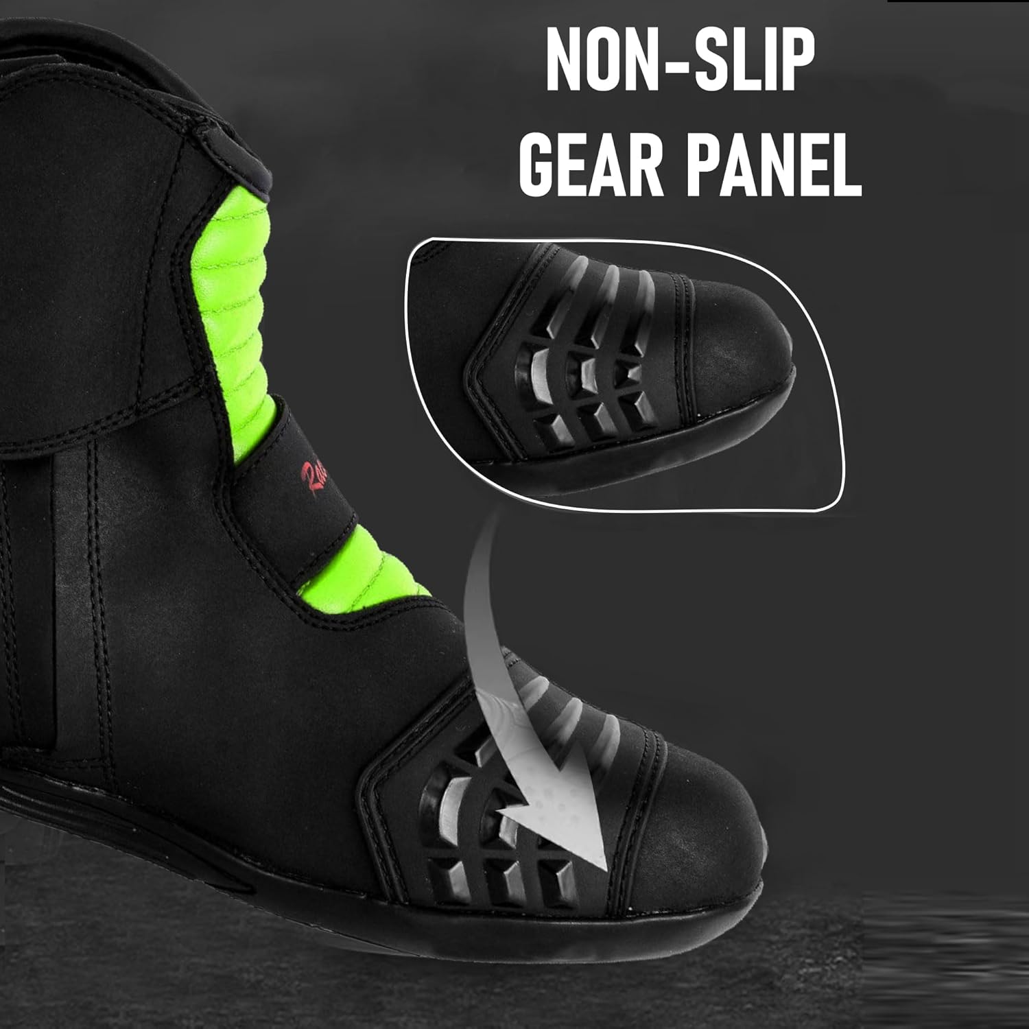 Hive Motoオートバイブーツ 防水オートバイブーツ メンズレザー オールシーズンオートバイレーシングシューズ