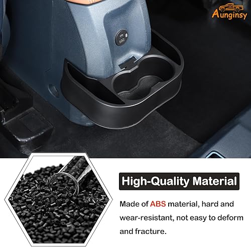 Miniatura 7 de Bandeja organizadora expansora para portavasos trasero de automóvil compatible con Ford Maverick 2022-2024 asiento trasero de automóvil doble