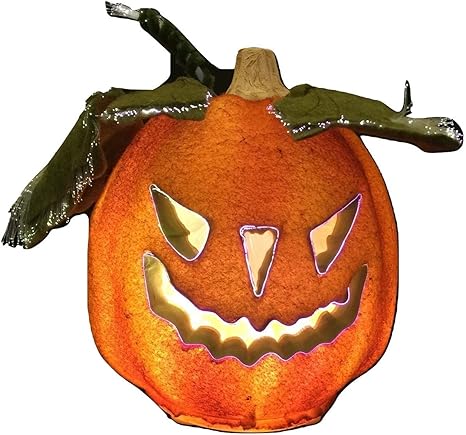 Vacances Lumière Halloween En Fibre Optique À Changement De Couleur  Effrayant Citrouille Feuilles Vertes Figurine 30,5 Cm : Amazon.ca: Maison