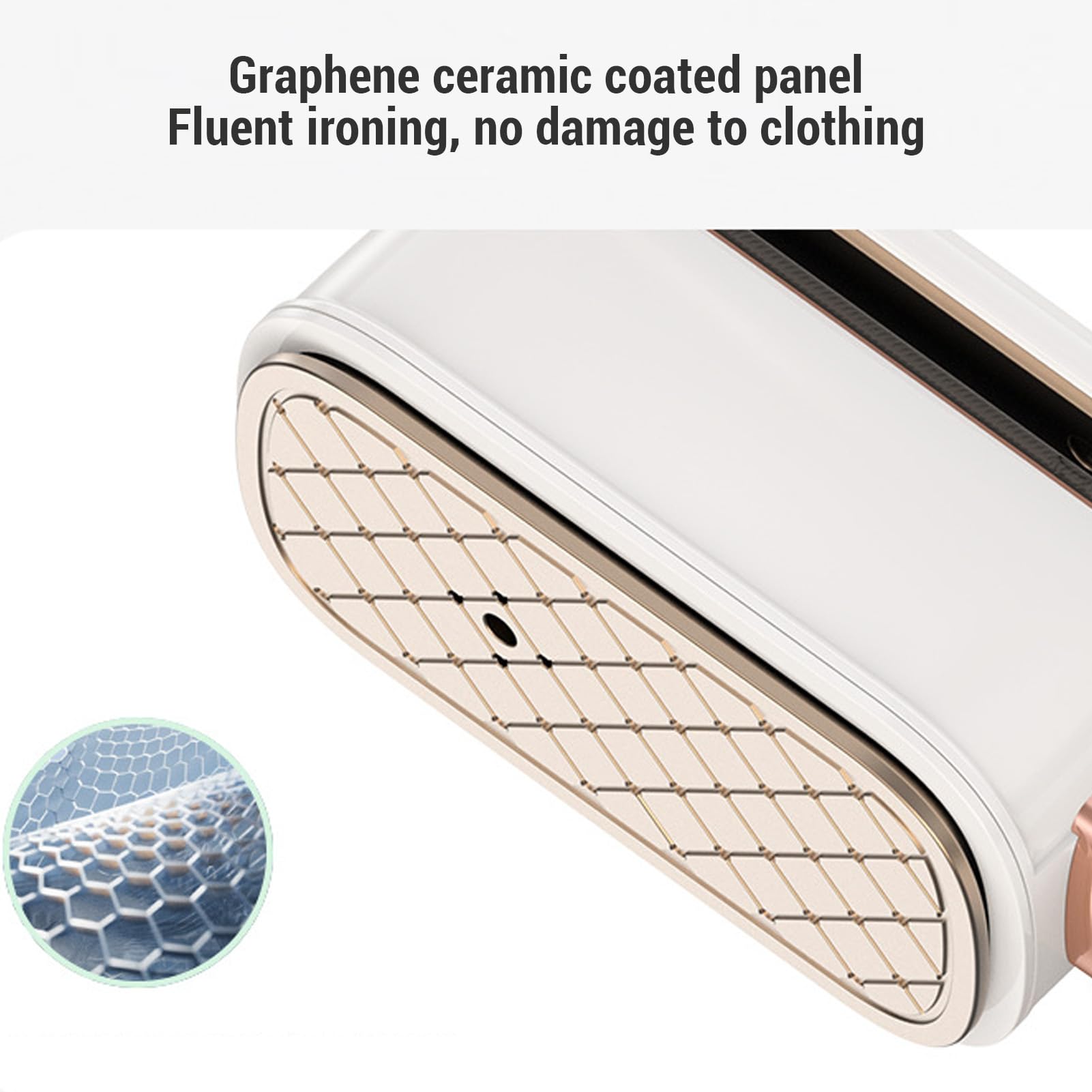1000W Viajero de Viaje Iron, Extracción Rápida de Arrugas, Modos Planchado Versátiles, Opciones Personalizables, Liviano Pero Resistente, Ideal para Cualquier Ocasión, Calor Rápido, Flip 180 ° (EU