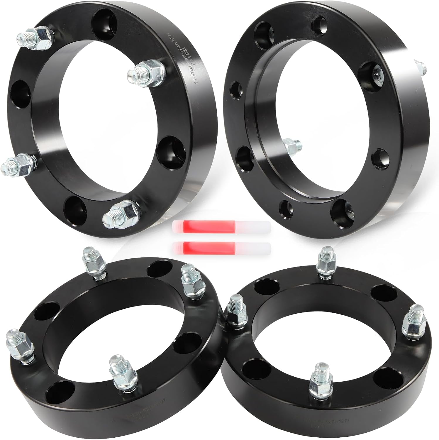 OCPTY 4PCS 4x156 Wheel Spacers 1.5" 12x1.5 Studs 131mm Hub Bore Forged Wheel Spacers 4 lug fit 2016-2020 for Polaris General 1000 EPS