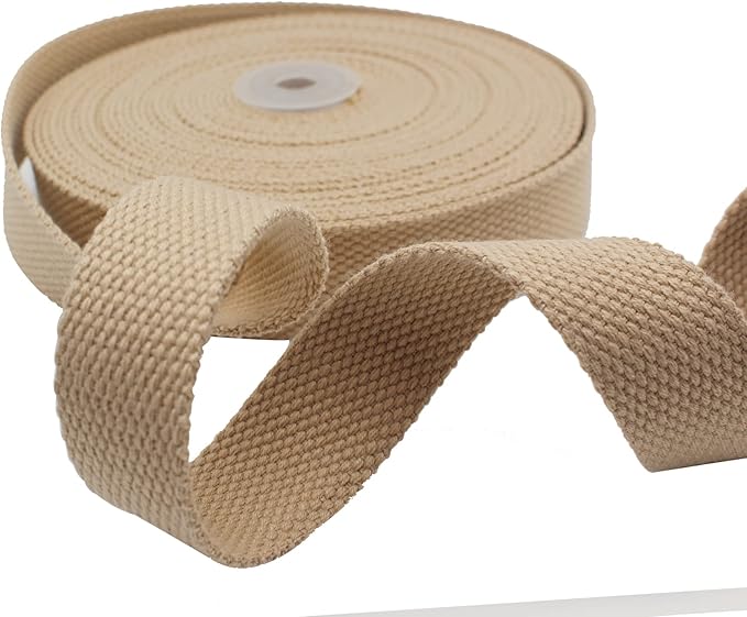 Amazon.com: Dortrue Heavy Cotton Webbing 1 Inch Wide 10 Yard for ...