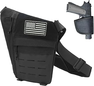 Crossbody Sling Bag, Anti Thief Conceal Carry Handgun Bag, Stealth Personal Pocket Bag Over Shoulder Backpack