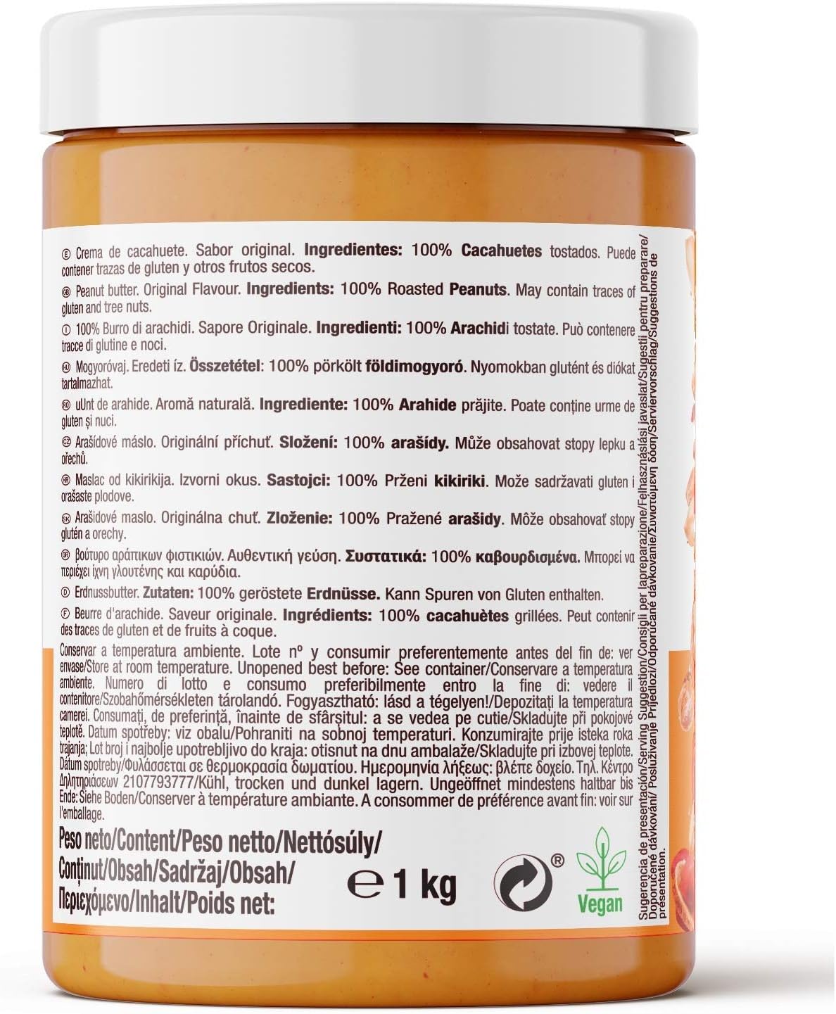 Weider Manteca de Cacahuete Vegana - 1000 g