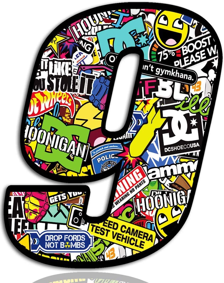 Start Number Car Moto Vinyl Sticker Bomb Sticker Bomb Motorcycle Motocross Motorsport Racing Number Tuning (9)