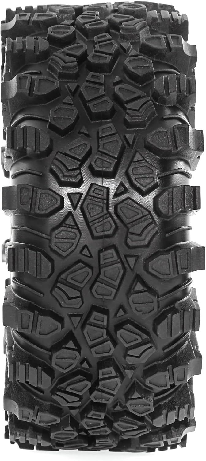 REDSPIDER • Rubber 2.2'' Crawler Tires 2.2'' All Terrain Tires for 2.2'' Beadlock Wheels 1/10 1/8 Scale Rock Crawler Car Axial SCX10 90047 D90 TF2 Tamiya CC01 TRX4 TRX6 Redcat Racing TC8 Marksman