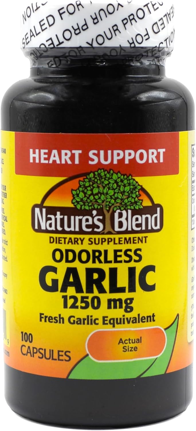 Nature’s Blend Odorless Garlic 1,250 mg 100 Caps