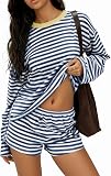 Opemiby Women 2 Piece Short Sets Oversized