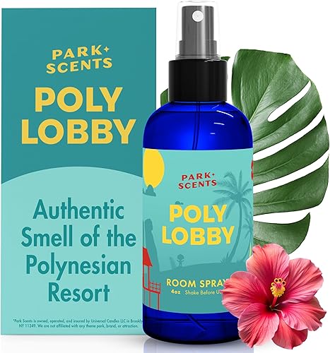 Park Scents Poly Lobby Polynesian Resort Theme Park Hotel Fragancia en aerosol Ambientador de lujo Fabricado en Estados Unidos (4 onzas)