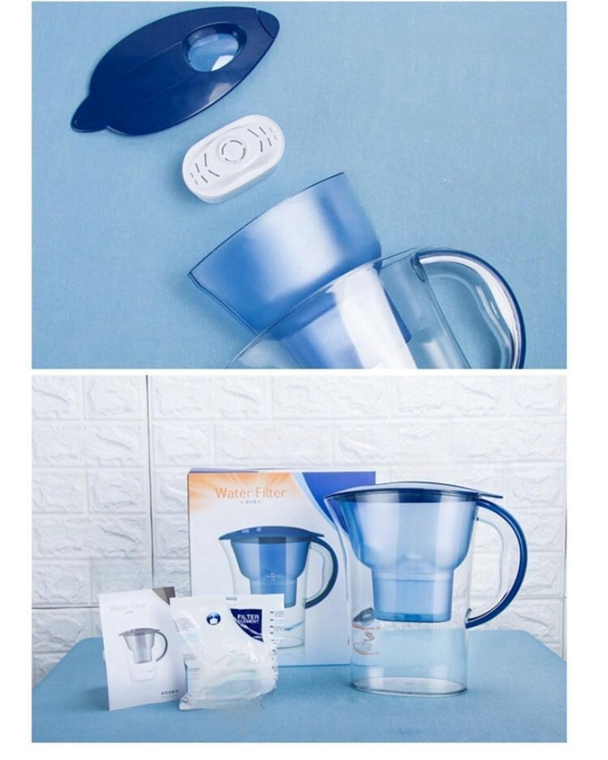 Water Filter with Cartridge Portable Home Water Purifier - Ultra Descaling, Capacity 84.5 Fluid Ounces for Tap Water Drinking Water