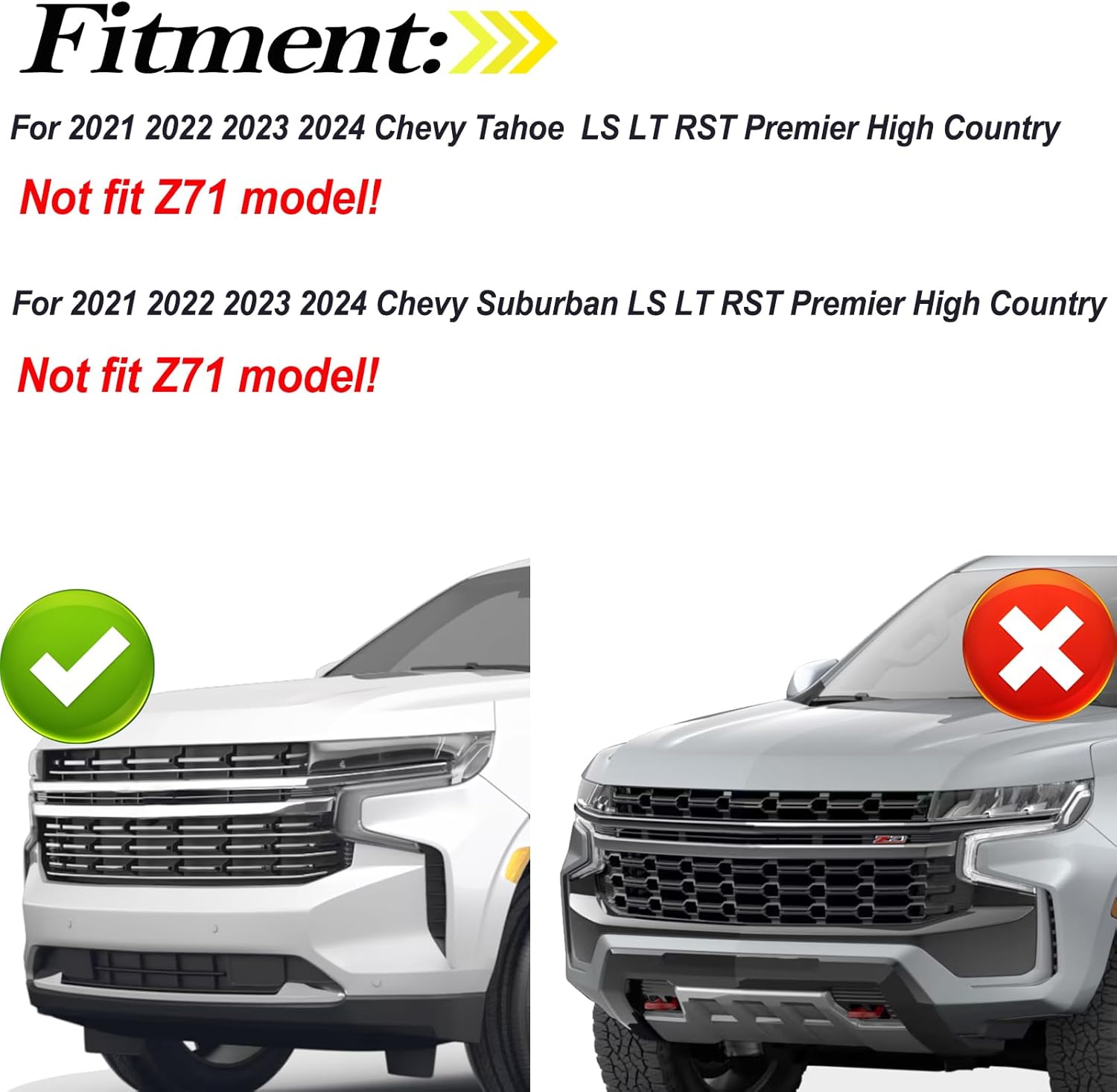 Front License Plate Frame Tag Mounting Bracket Holder Fits for Chevy Suburban Tahoe 2021 2022 2023 2024 Replace 84699405 GM1068216