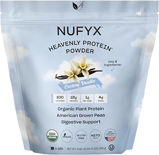 NUFYX Heavenly Protein Powder (Creamy Vanilla, 120 Scoops)