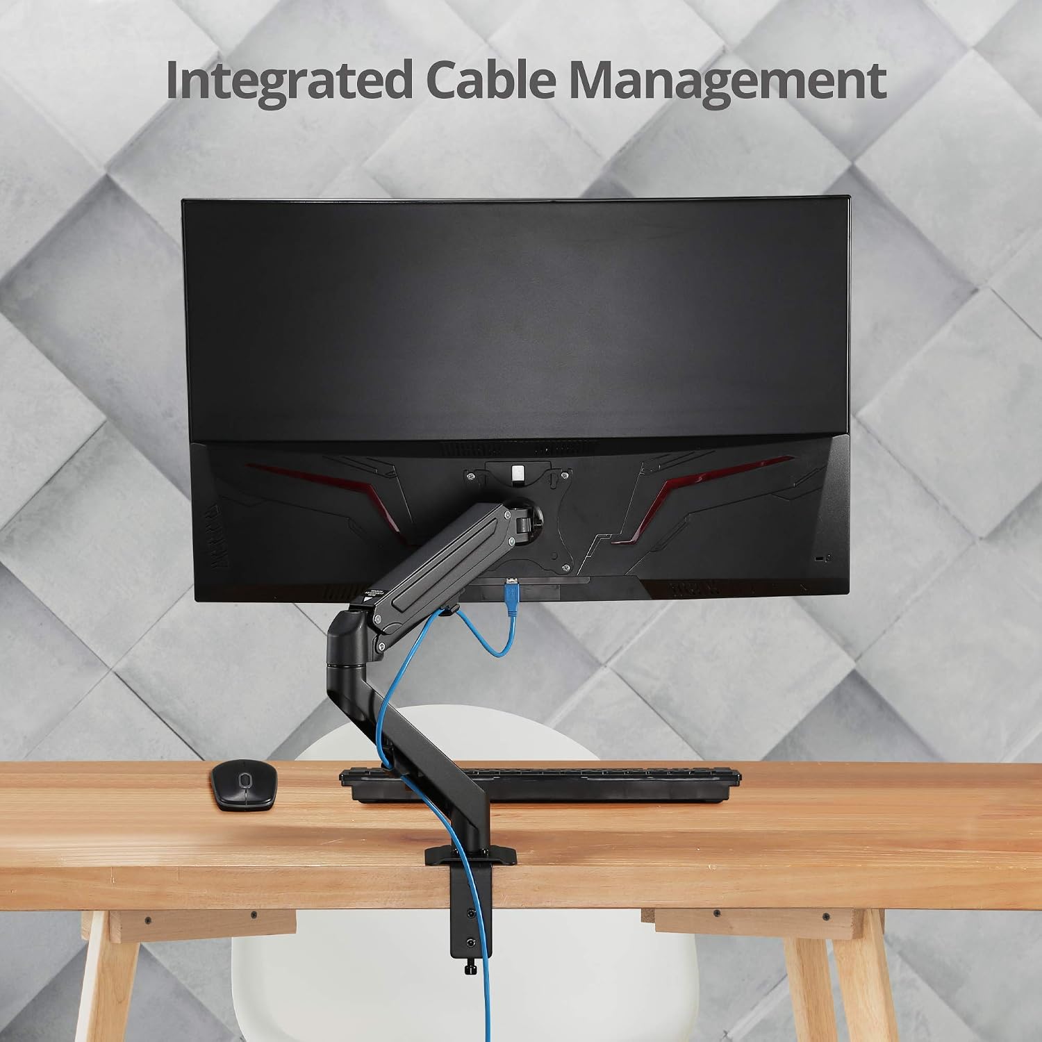 SIIG Single Monitor Gas Spring C-CLAMP Desk Mount - 13 to 27