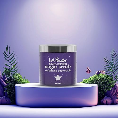 Vista 18 de Exfoliante de azúcar con fruta del dragón y otros ingredientes naturales para exfoliante corporal y exfoliante de pies, exfoliante suave para nutrir