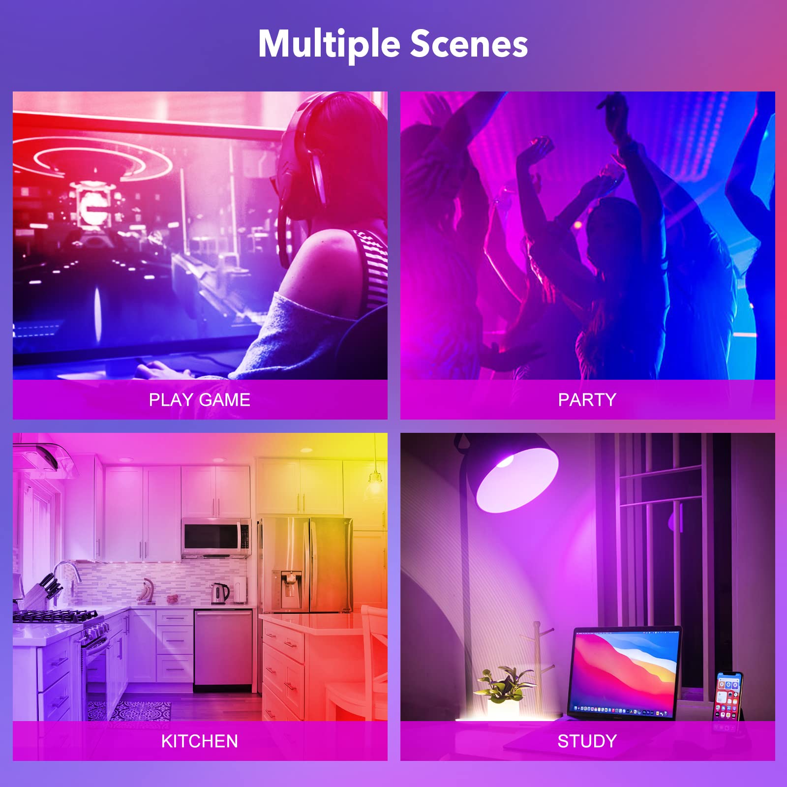 GY Lampadina WiFi Smart globo, LED 23W lampadine a E27 casa intelligente 2500LM,Multicolore regolabile RGBCW dimmerabile bulbo, applicazione di controllo 2700k-6500k, Compatibile con Alexa/Google home