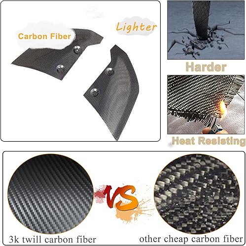 Miniatura 4 de MCARCAR KIT Divisor de parachoques trasero de fibra de carbono para Audi R8 V10 Gen 2 2 puertas Coupe Spyder Convertible 2016-2018 personalizado CF