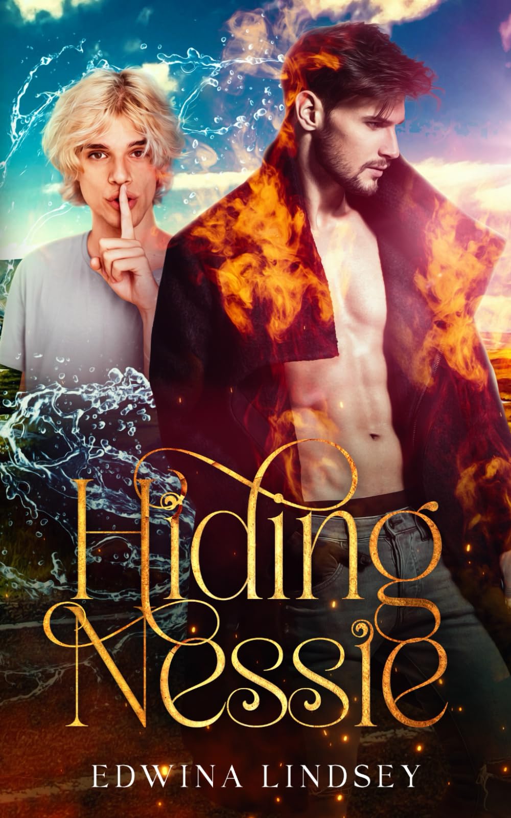 Hiding Nessie: A steamy M/M romance inspired by Scottish folklore (The Walker Witch Files)