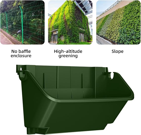 Hanging Vertical Wall Plant, Wall Mounted Plant Bag, Wall Garden, Vertical Garden Plant Wall with 18 Pockets, for Yard, Garden, Balcony, Home Decoration