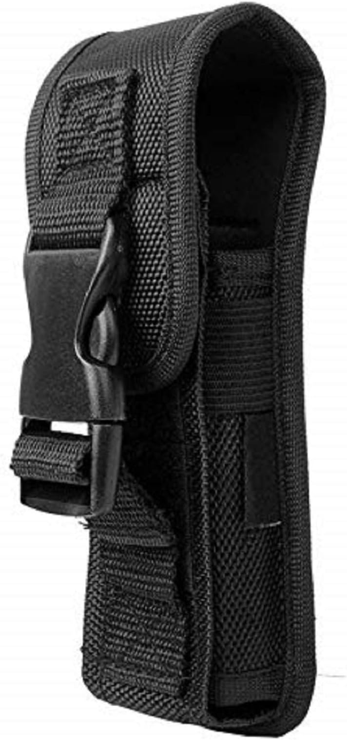 DONGKER Flashlight Pouch,Tactical Flashlights Holder Molle LED Torch Holster Fit 6" Flashlights for Outdoor Hunting Camping Hiking Fishing