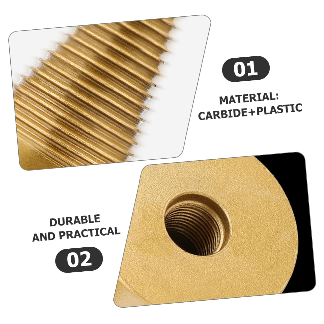 Happyyami Set 6 Punte per Spaccalegna a Cono in Metallo Duro e Plastica, Alta Durezza, Riduce L'attrito, per Legna da Ardere in Campeggio e Fattoria