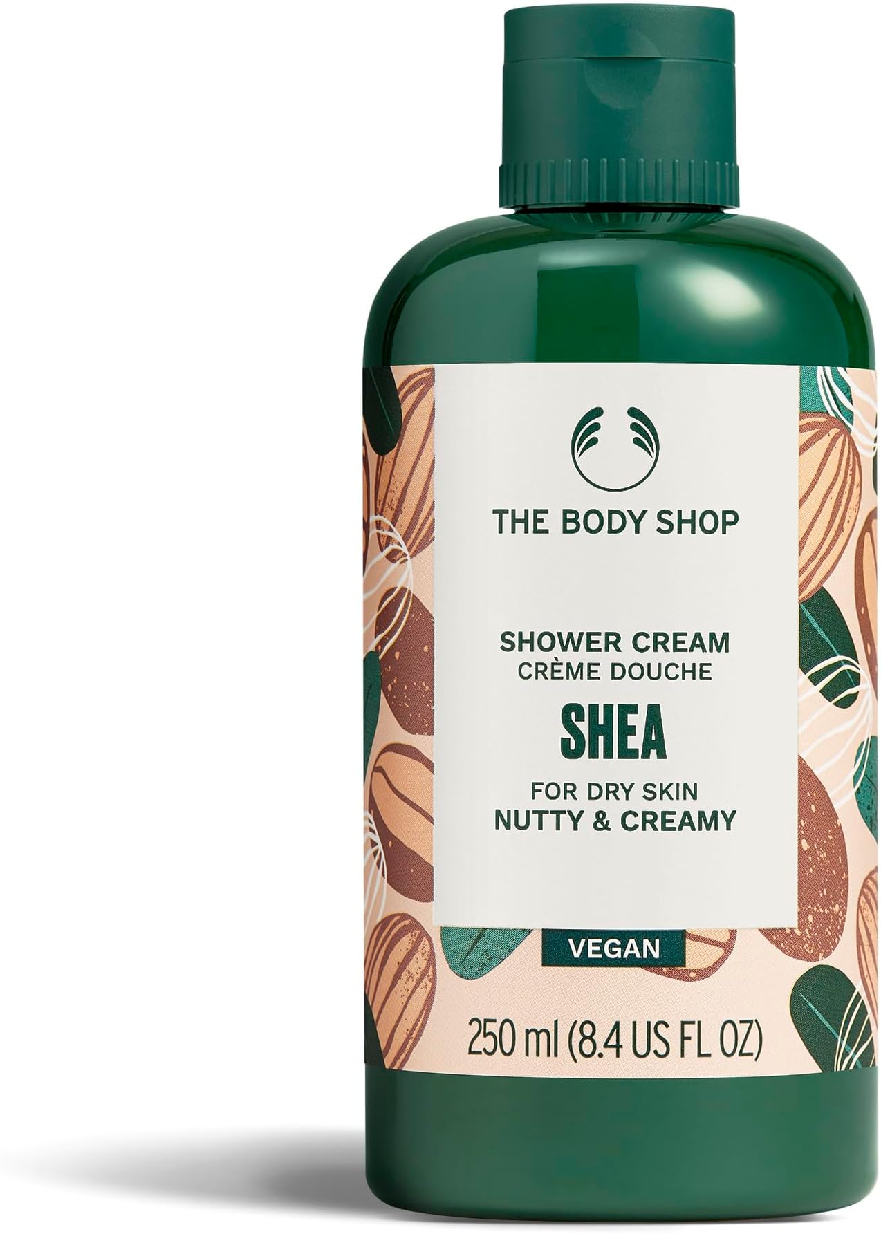 The Body Shop Shea Shower Cream (1x 250ml), Shower Cream Body Wash for Dry Skin, Body Wash with 91% Natural Origin, Vegan Body Care for All Skin Types