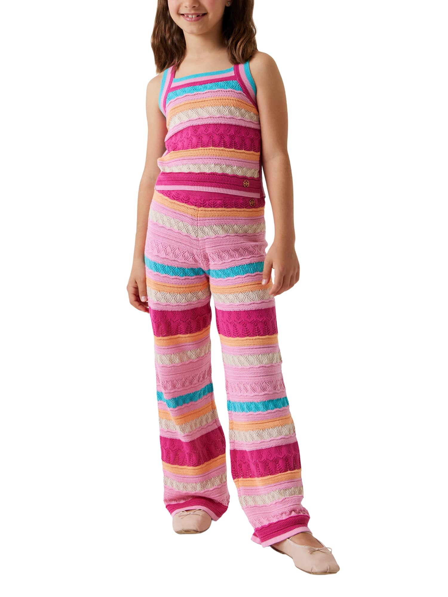 GUESS Top para niña Fucsia