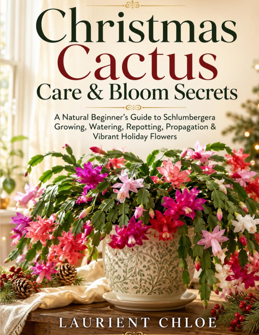 Christmas Cactus Care & Bloom Secrets: A Natural Beginner’s Guide to Schlumbergera Growing, Watering, Repotting, Propagation & Vibrant Holiday Flowers
