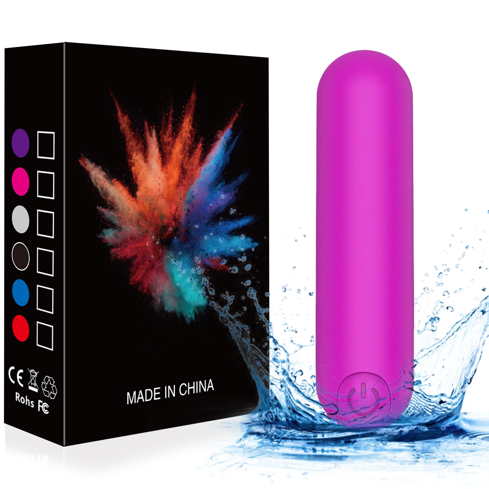 10 Modes Massage Vibration Waterproof Quiet（Purple）