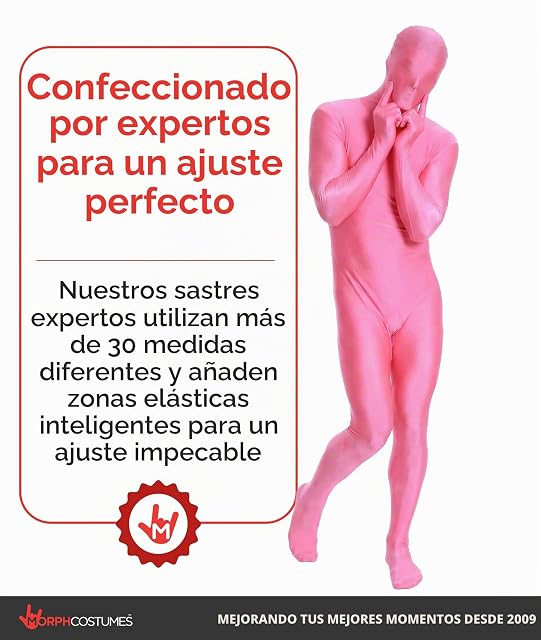 Foto 4 de 8 de Morphsuits MSPIM- Traje "Disfraz de segunda piel" para hombre, talla M, color rosa