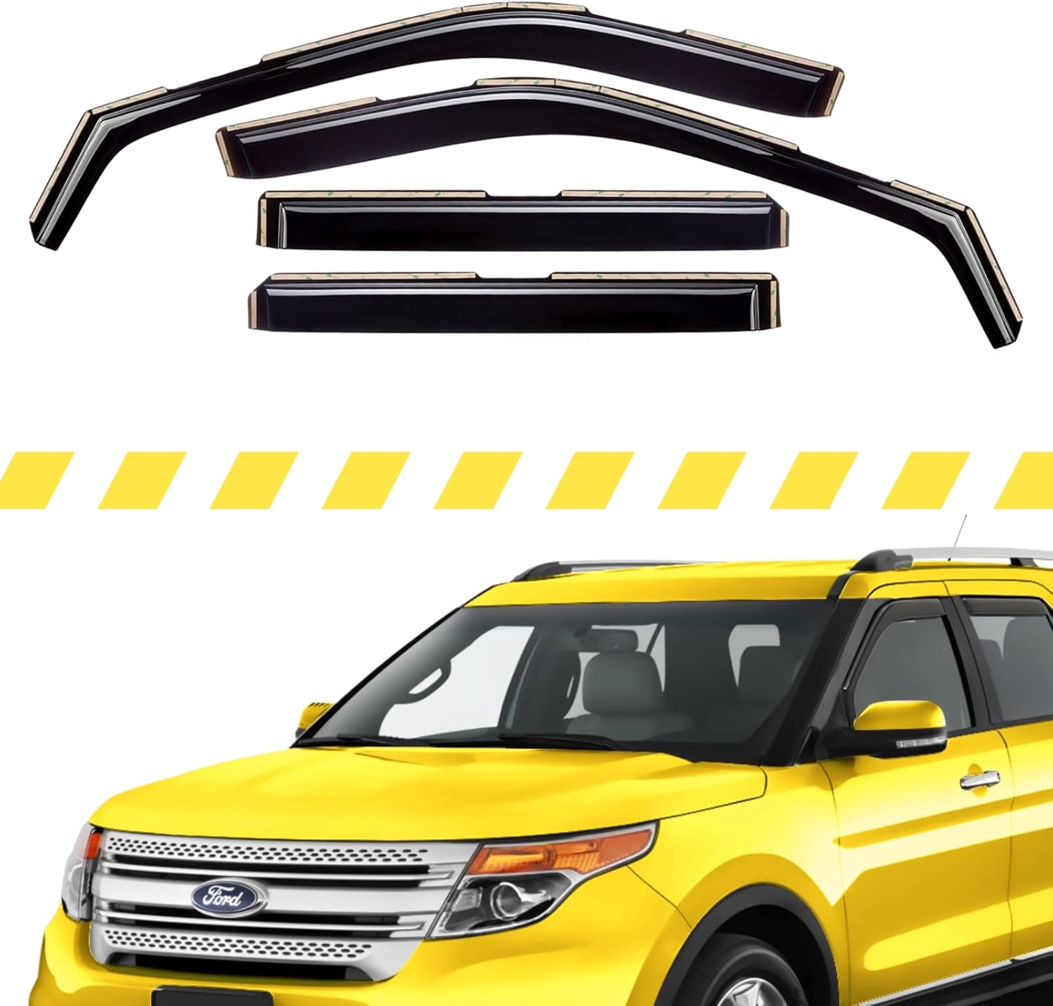 AEROGUYS inChannel Window Deflectors Extra Durable Window