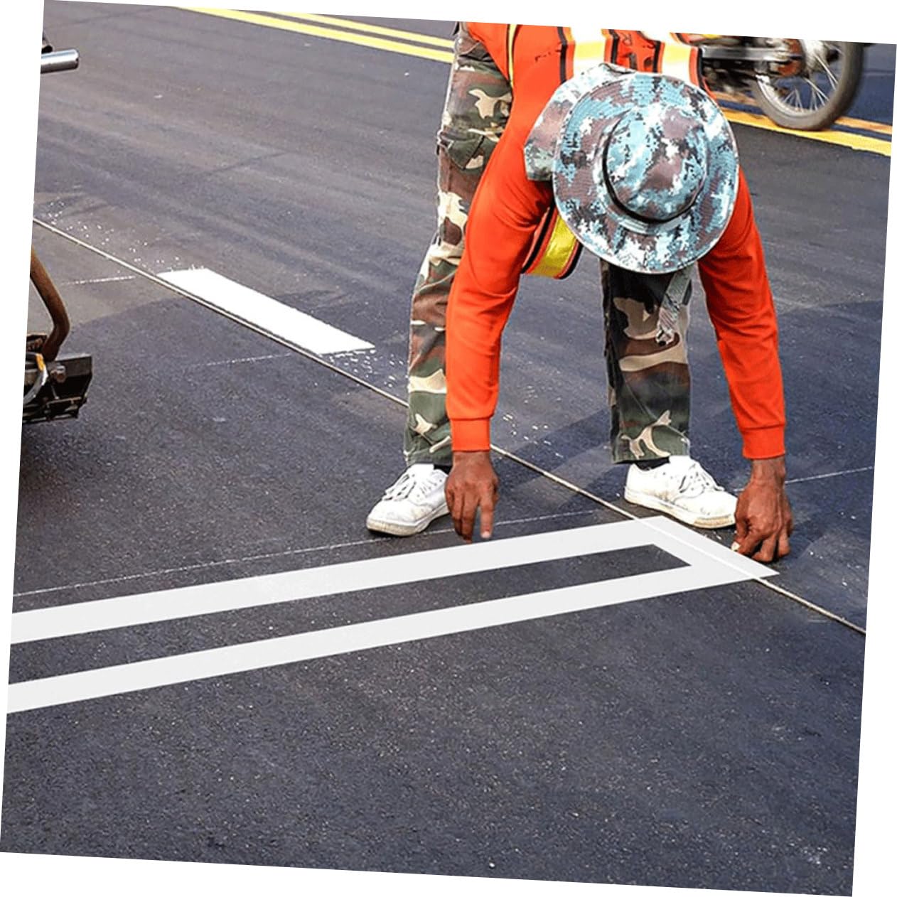 Faltbare Linien Schablone Wiederverwendbar Für Asphalt Beton Pflaster Gerade Linienvorlage Zum Sprühen Von Parkflächen Und Gehwegen