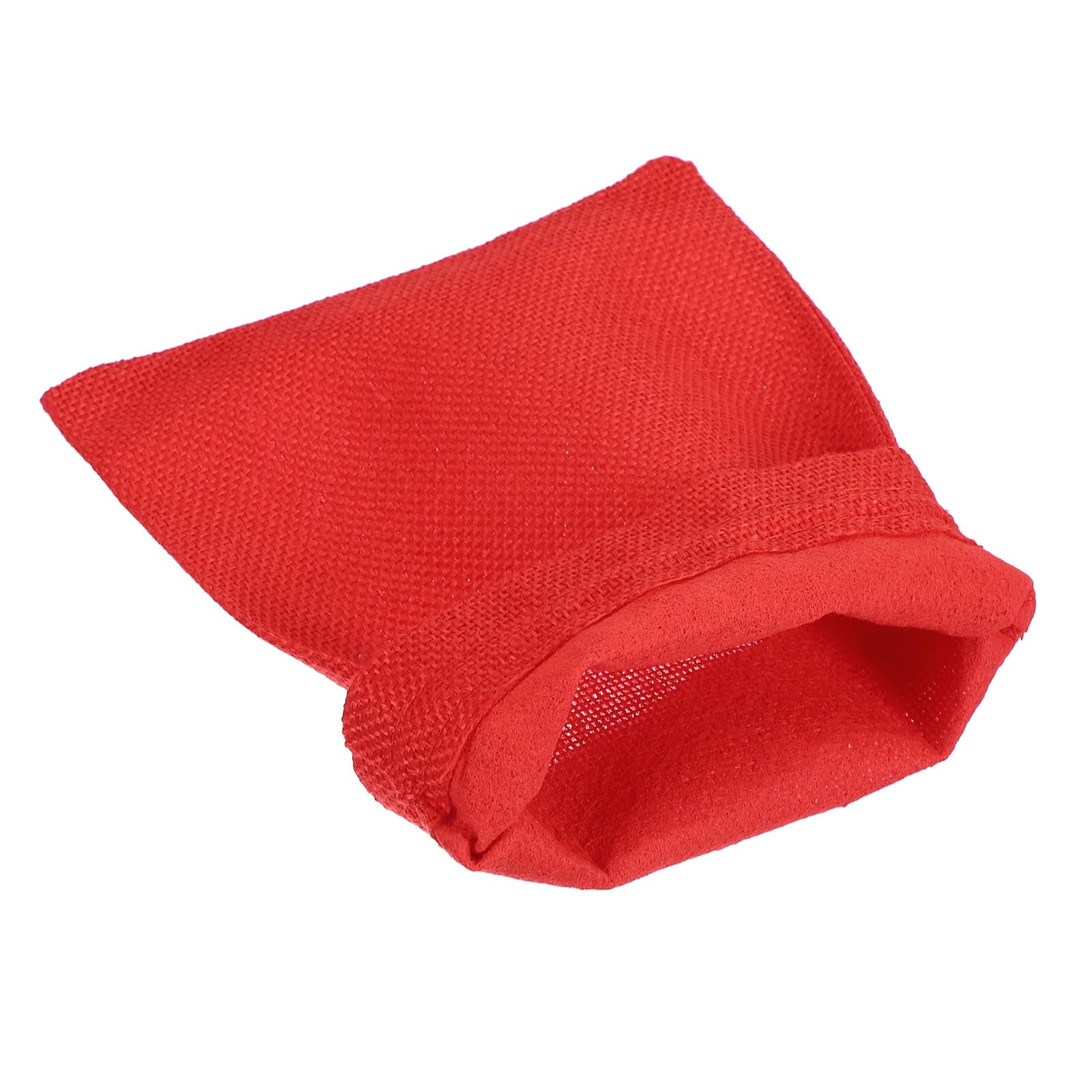PATIKIL 9"x7" Coin Sacks Bag, 6Pcs Bank Deposit Change Transit Bags with Drawstring Canvas Gift Sacks, Red - Image 4