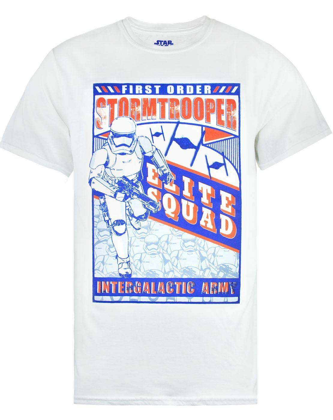 Star Wars Men's White Storm Trooper Elite Squad T-Shirt