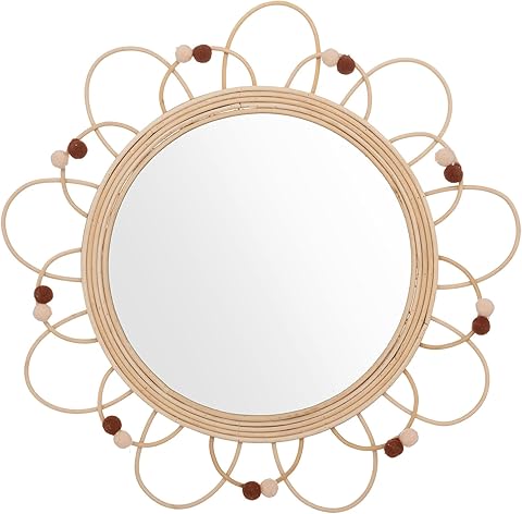 Well Home - Espejo de ratán Campagne D.38cm