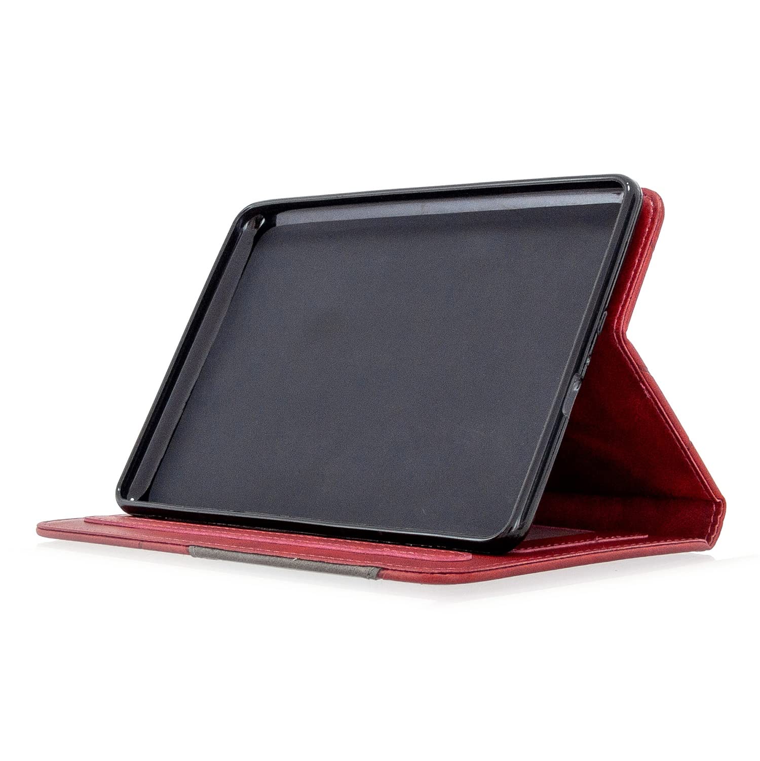Voyage sur tablette Étui en cuir PU de qualité supérieure compatible avec Kindle Paperwhite 1/2/3/4 6 pouces, étui à rabat magnétique intelligent avec fente Compatible with carte/housse de protection