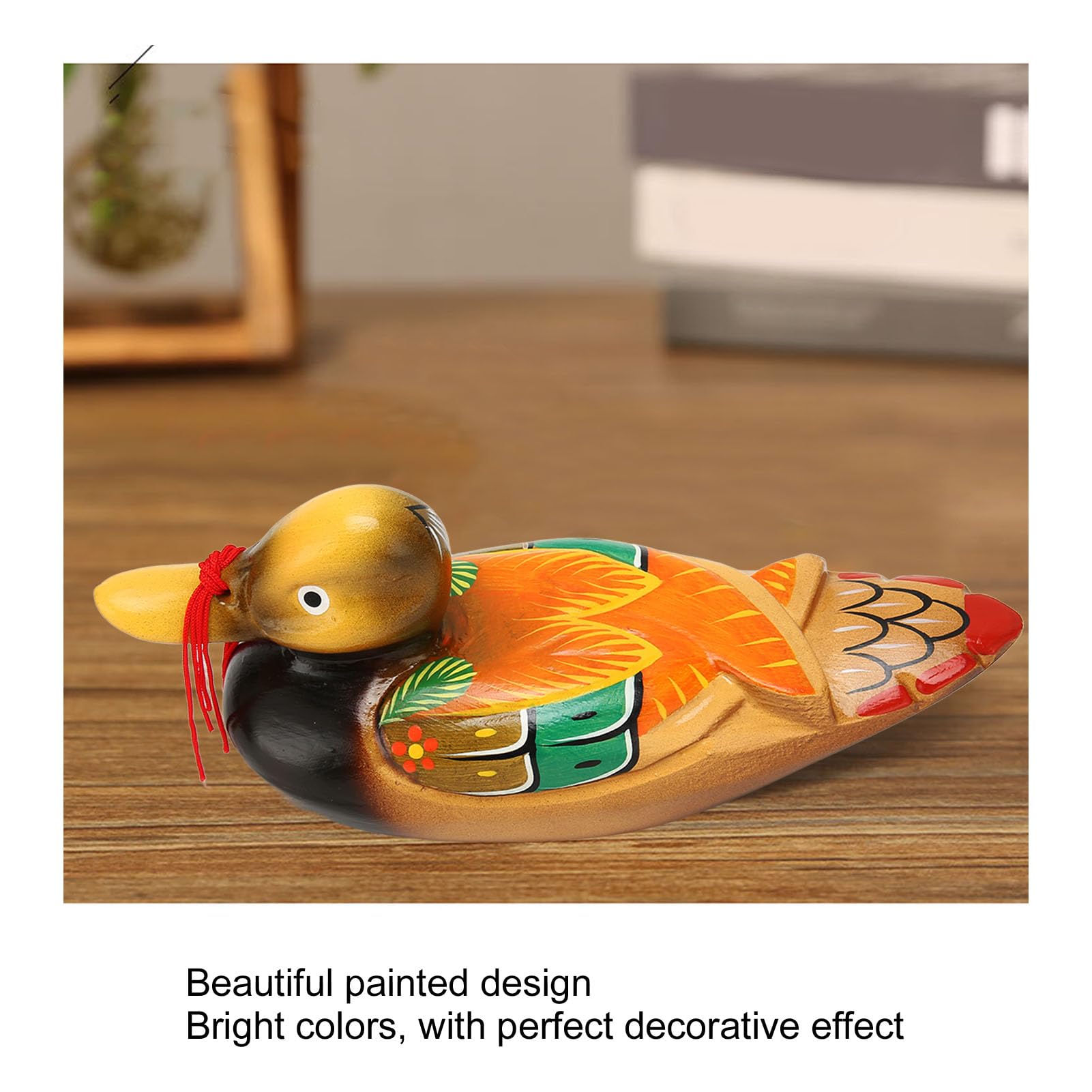 TOPBATHY 4 Pz decorazione di anatra mandarino home decor decorazione casa fermacarte decorativi arte di anatra mandarino di nozze arredamento statua del mandarino statua d'epoca rame