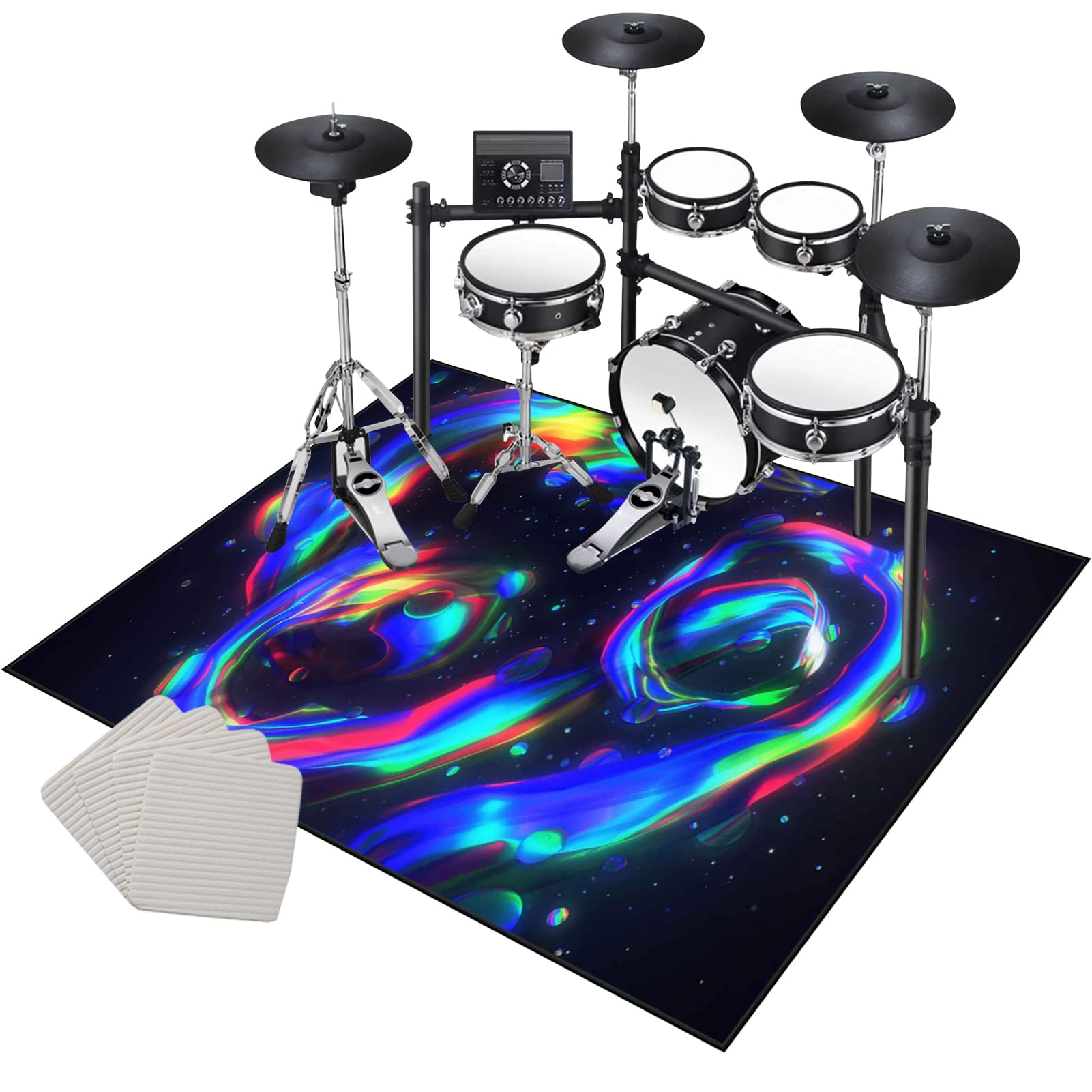 Tapis de batterie acoustique 230x180 cm isolant phonique anti bruit