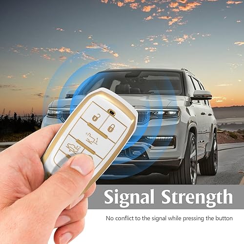 Miniatura 3 de WORCAS Funda para llavero Infiniti de 3 botones, protección de TPU suave, compatible con Nissan Armada Murano Rogue Maxima Altima Sedan Pathfinder