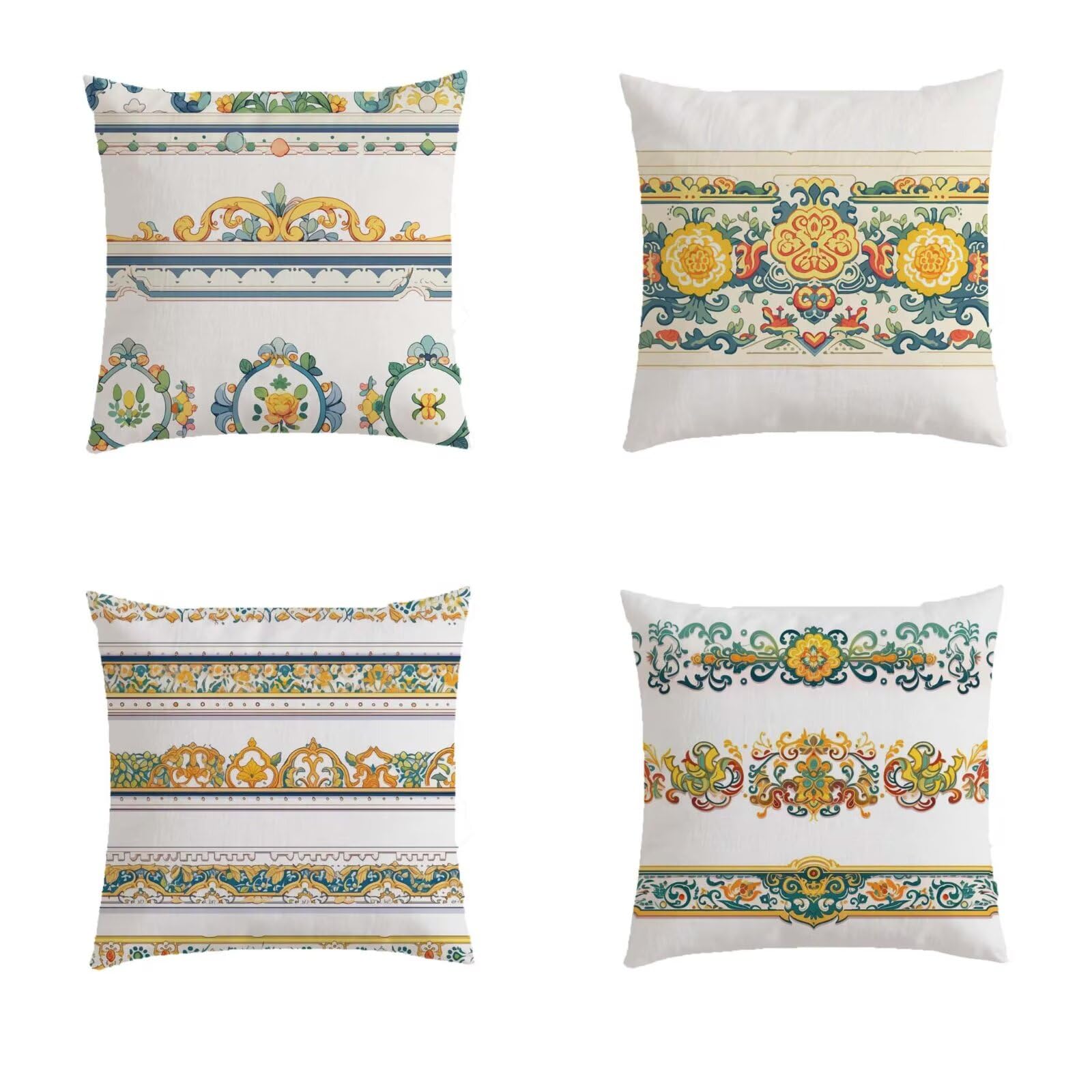 Housse de coussin 80x80cm imperméable et déperlante pour canapé extérieur
