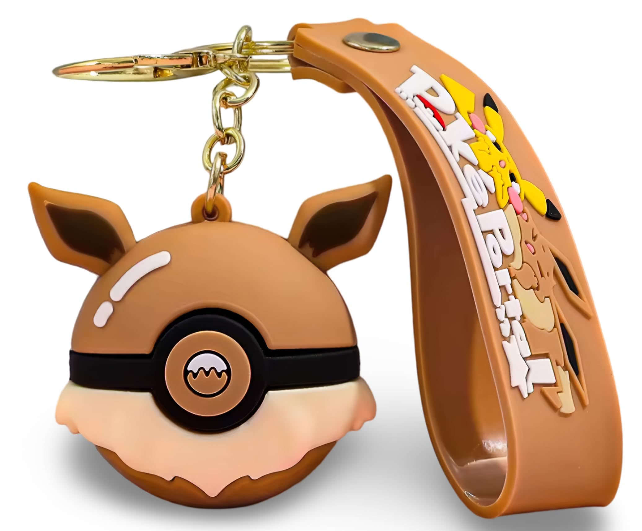 Pokemon | Pokeball Keyring/Bag Charm Figure | 15+ Years | Eevee โ image 1
