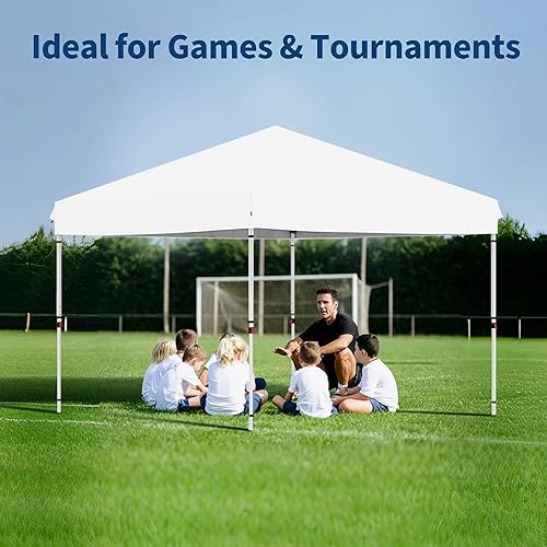 Miniatura 3 de Tienda de campaña desplegable de 10 x 10 pies, refugio instantáneo comercial resistente con configuración para una persona, UPF 50+ impermeable,