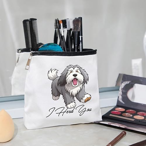 Miniatura 5 de Bolsa de maquillaje para perro pastor inglés antiguo, bolsa de maquillaje para perro pastor inglés, regalo para propietario, kit de supervivencia