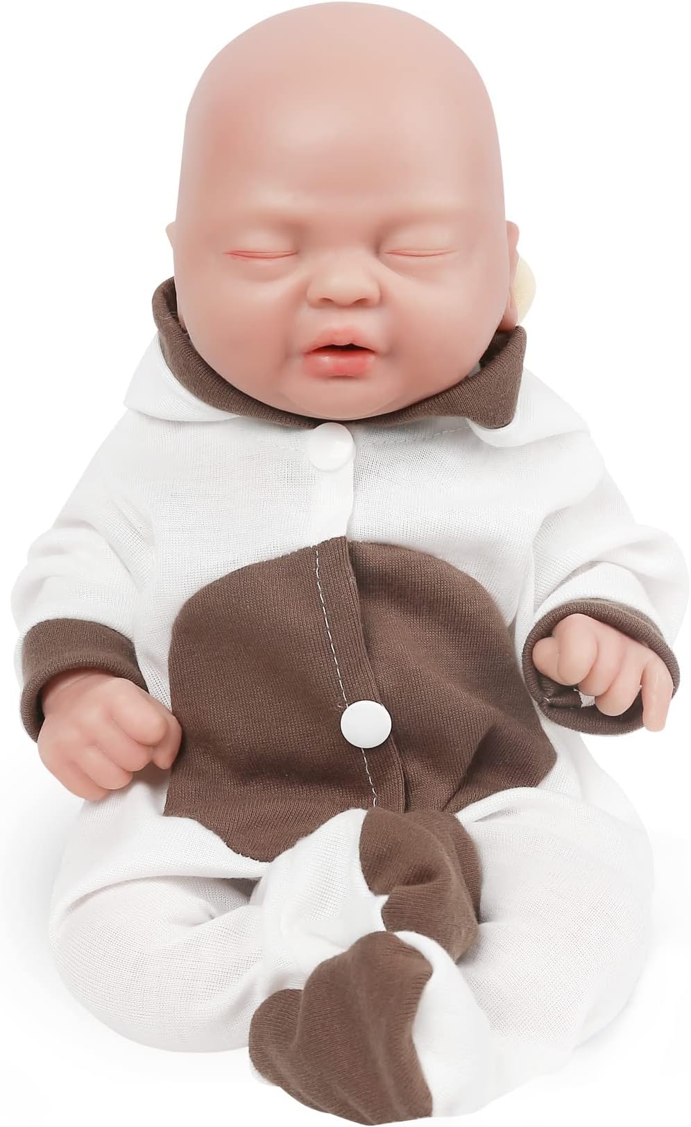 14 inch Sleeping Reborn Baby Doll Silicone Doll Realistic Newborn Baby Dolls with Feeding Accessories & Gift Box - Girl
