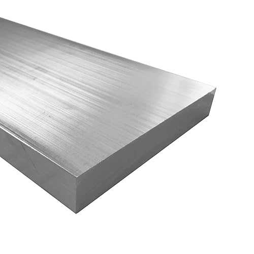 Barra plana de aluminio de 1" x 6", placa 6061, longitud de 4 pulgadas, culata de molino T6511