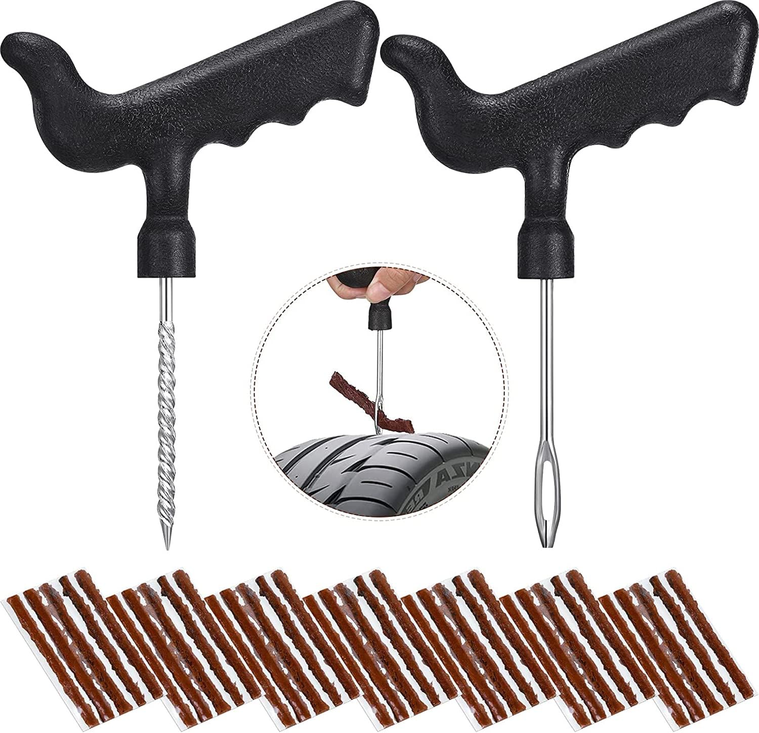 10x Reifenreparaturkörper Reifenpflaster Reifenpilze PKW - Foto 13