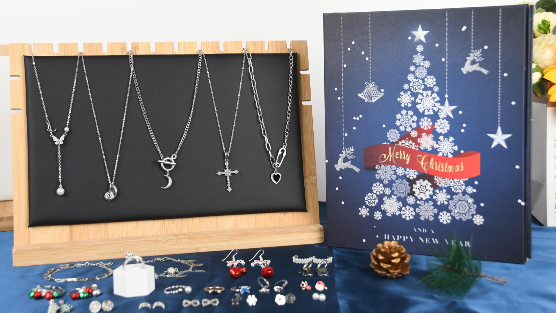 Amazon.com: Advent Calendar Jewelry Christmas Countdown - 2024 Silver  Trendy Jewelry Set for Adult Women & Teen Girls - 24 Days Holiday Surprise  Gift including Necklace Bracelet Earring Ring : Everything Else