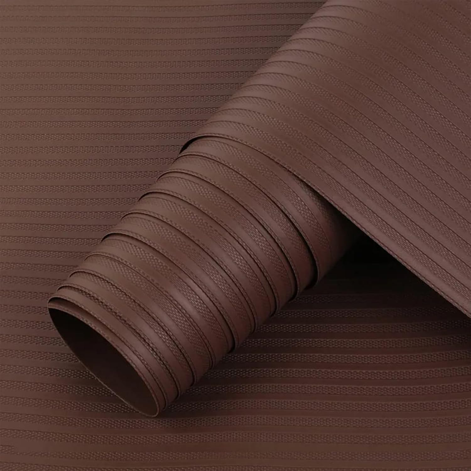 Senego by Trendy Home Anti-Slip Mat for Kitchen (60 cm x 10 m), Food Grade & Washable, Mat for Fridge, Shelves, Cupboards, EVA Shelf Liner Sheet for Drawers & Wardrobe (Stripe Texture, Brown)-image-31