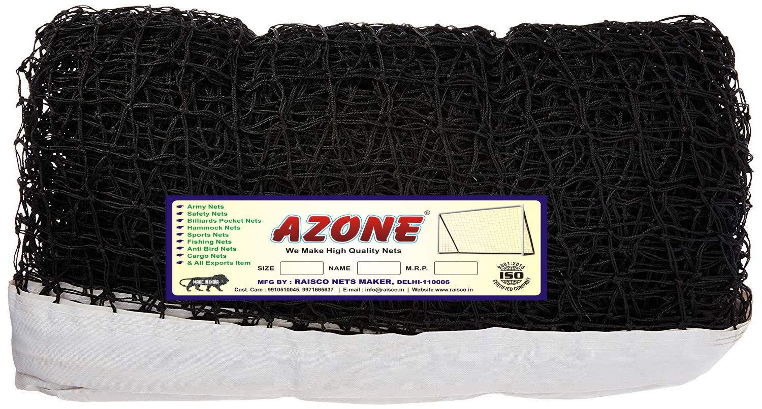 Azone Long Tennis Net 42x3.5 Feet (Black)