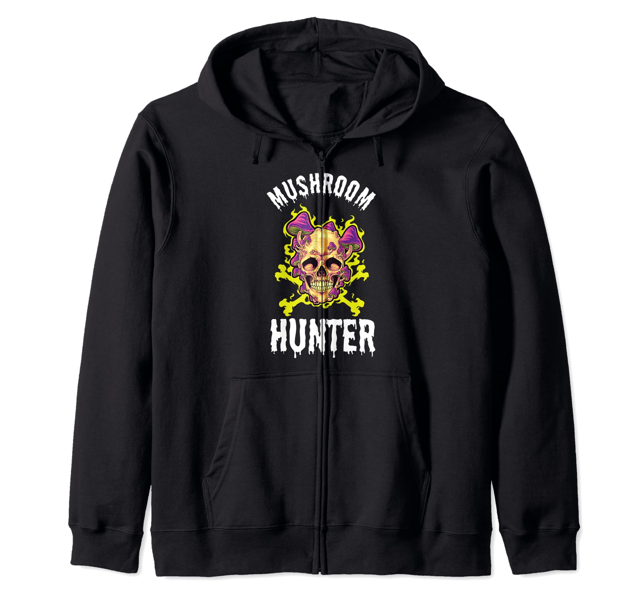 Mushroom Hunter Fungi Foraging - Mushroom Hunter Zip Hoodie