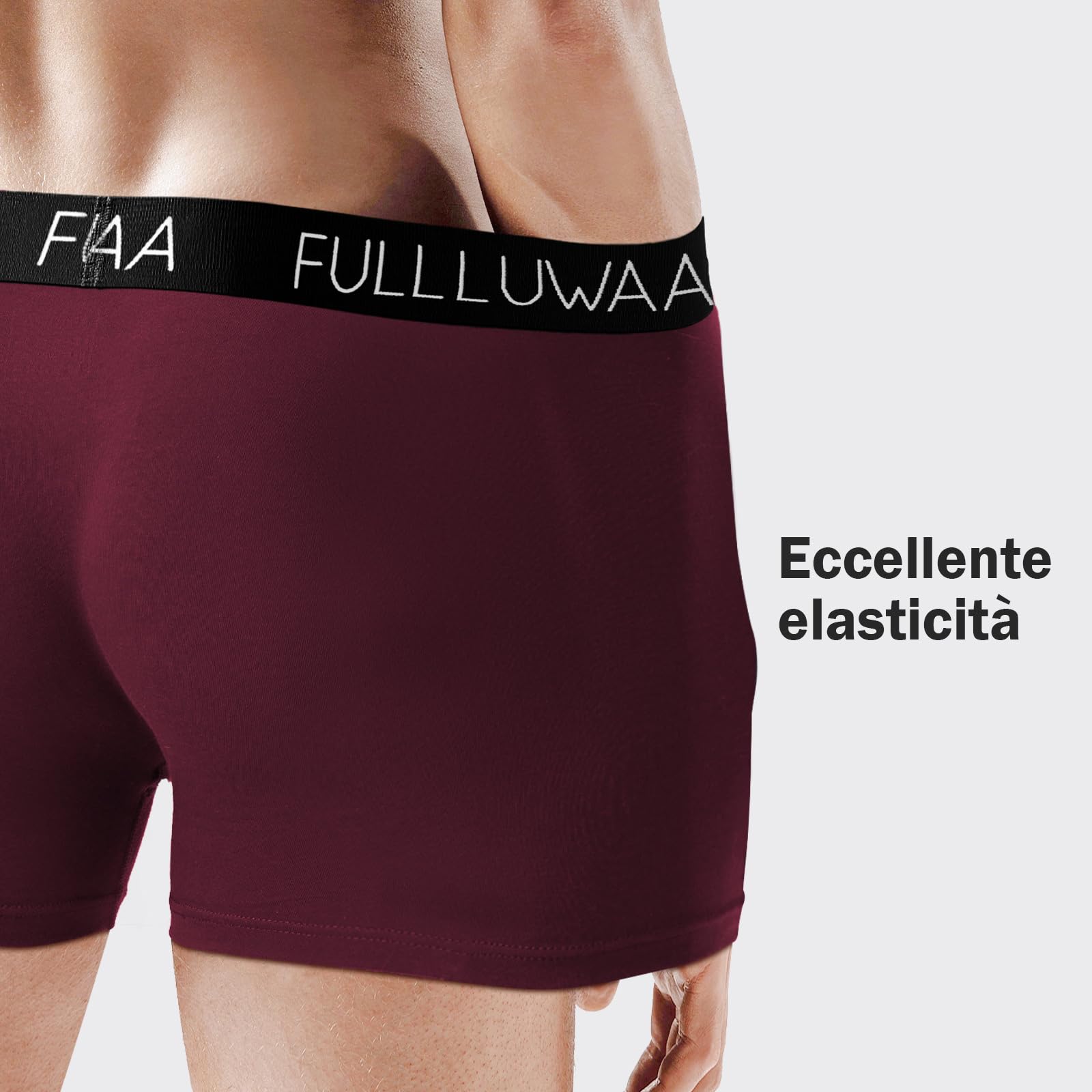 Fullluwaa Boxer Uomo (Pacco da 8) Mutande Uomo Cotone, Aderenti e Confortevoli, Elasticizzato